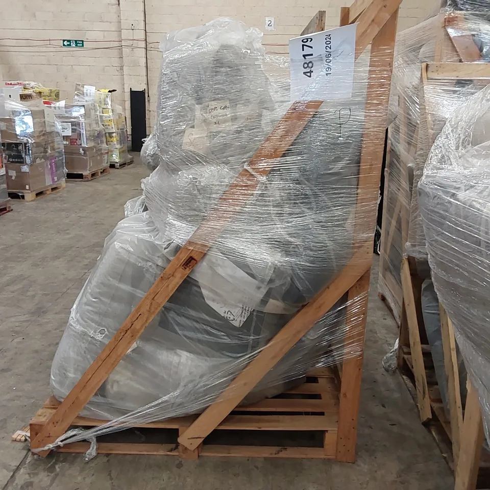 PALLET OF ASSORTED SOFA PARTS AND CUSHIONS