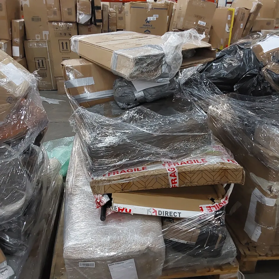 PALLET OF ASSORTED FURNITURE PARTS/CONSUMER PRODUCTS 