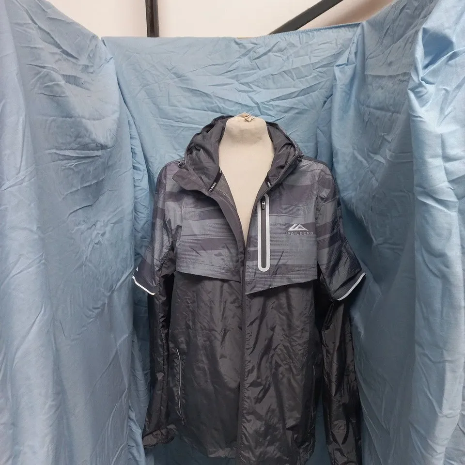 TRAILBERG DIMENSION WINDBREAKER JACKET – LAVA SMOKE/MONUMENT/QUIET SHADE – UK SIZE L