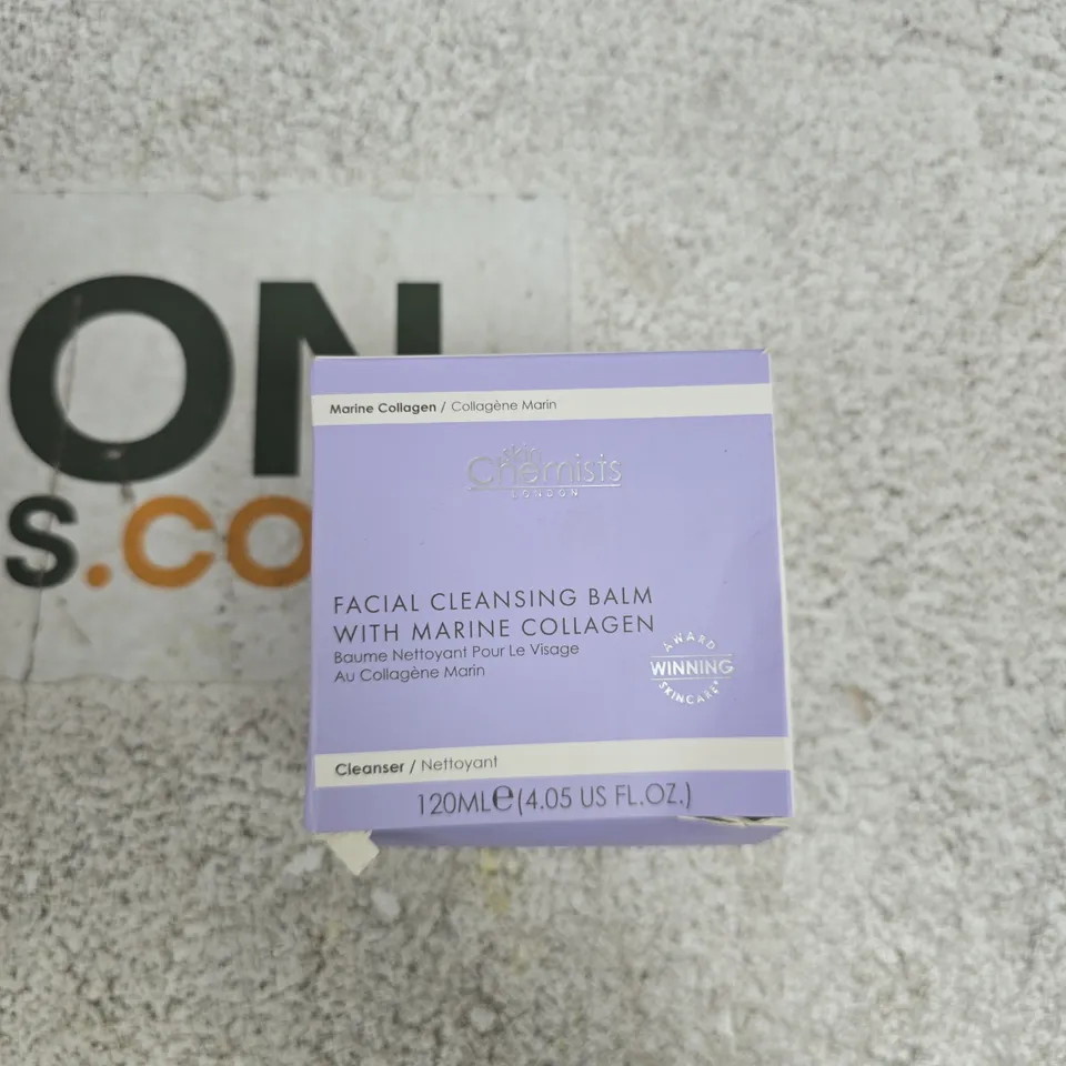 SKINCHEMISTS LONDON FACIAL CLEANSING BALM WITH MARINE COLLAGEN – 120ML (BOXED)