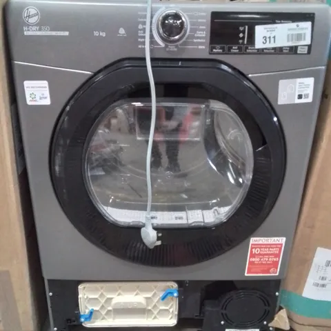 PACKAGED HOOVER HRE C10TBER-80 CONDENSER TUMBLE DRYER -GRAPHITE-