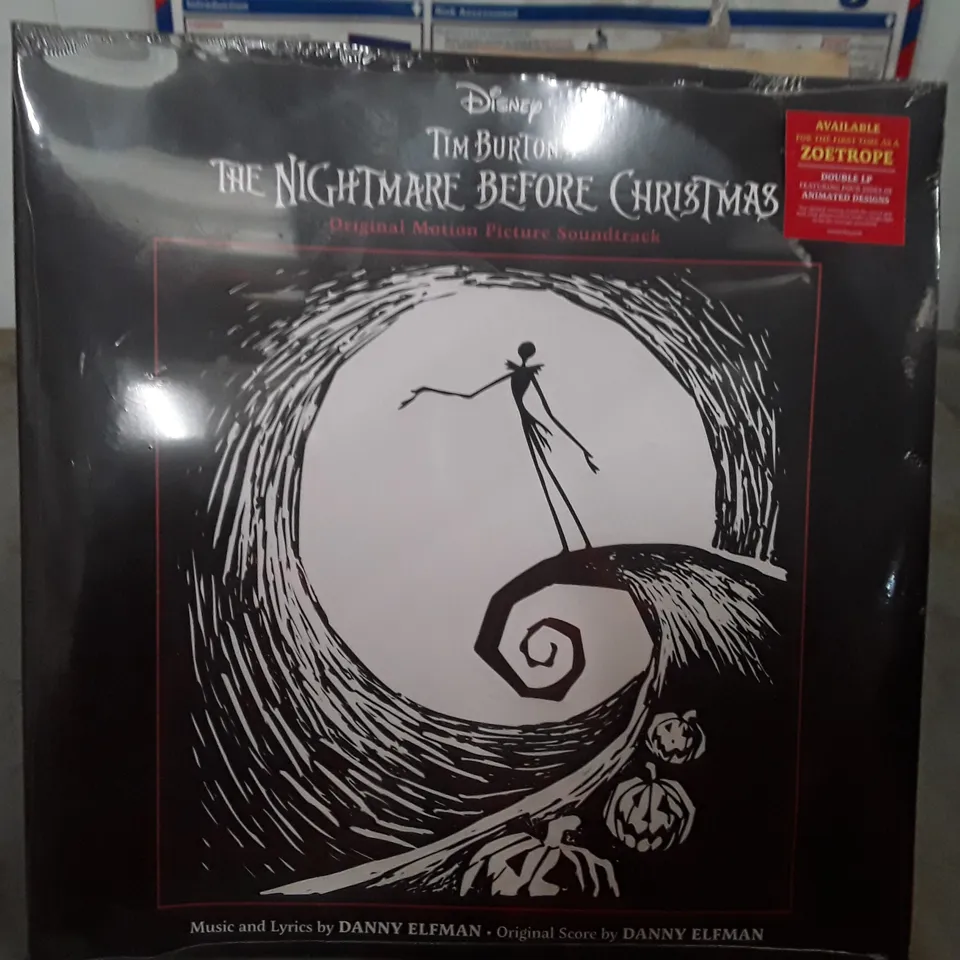 DISNEY'S TIM BURTON'S THE NIGHTMARE BEFORE CHRISTMAS ORIGINAL MOTION PICTURE SOUND TRACK VINYL 