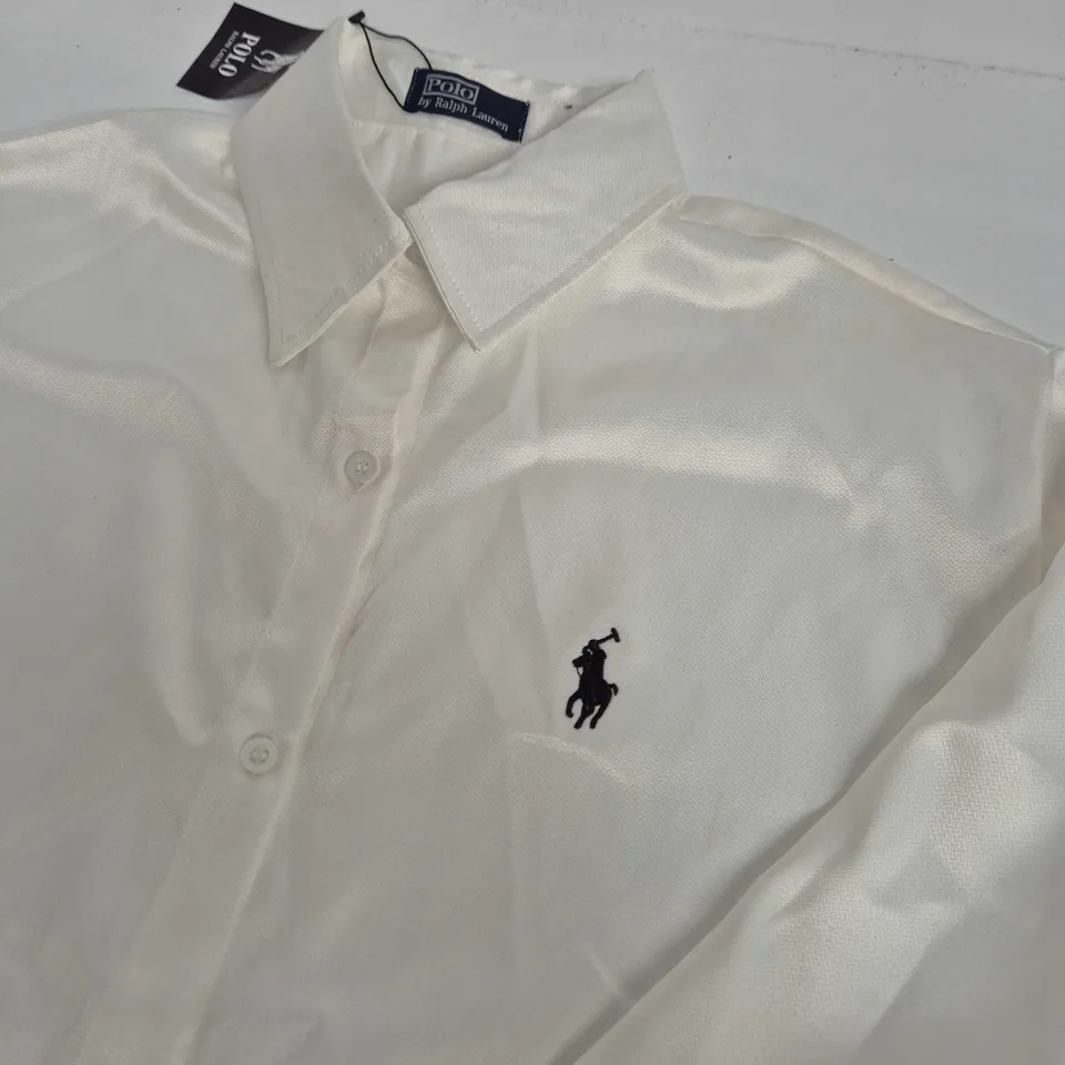 Polo Ralph Lauren White Cotton Button-Down Shirt – SIZE UNSPECIFIED