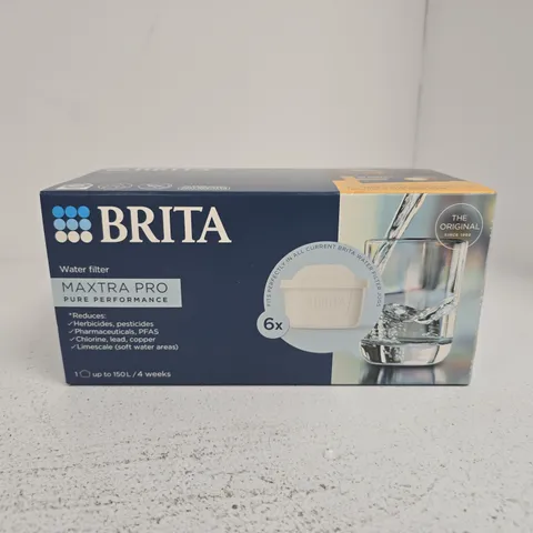 BOXED BRITA MAXTRA PRO WATER FILTERS (6 IN PACK)