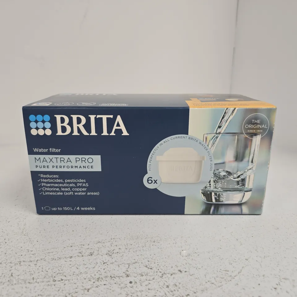 BOXED BRITA MAXTRA PRO WATER FILTERS (6 IN PACK)