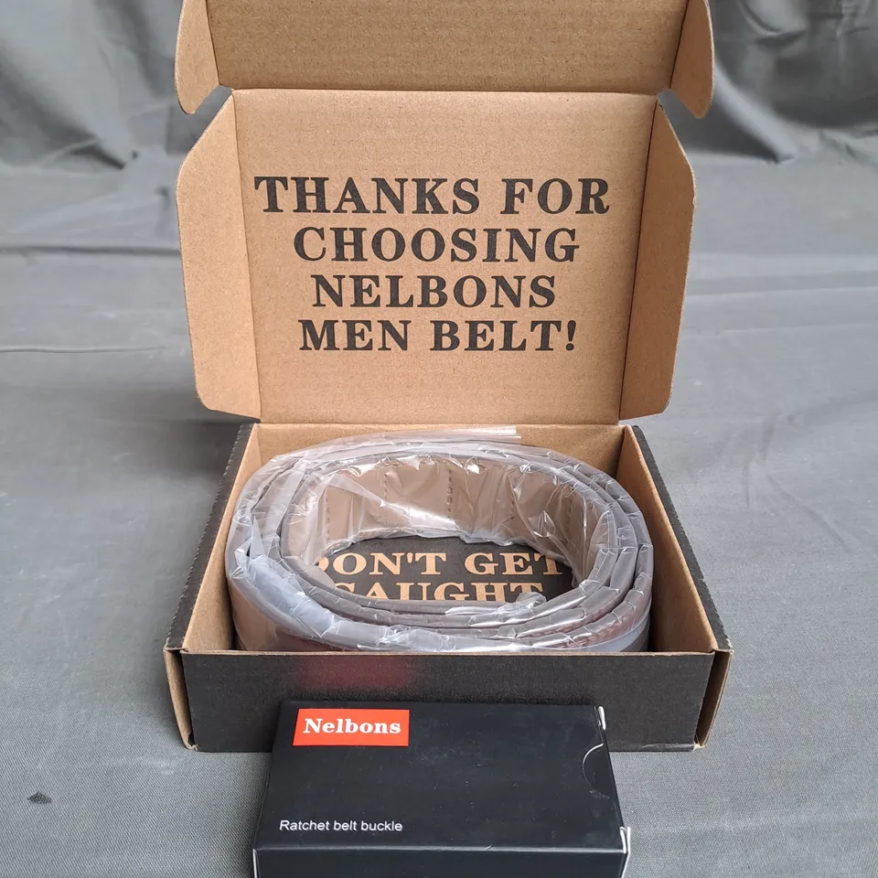 NELBONS FAUX LEATHER BELT 
