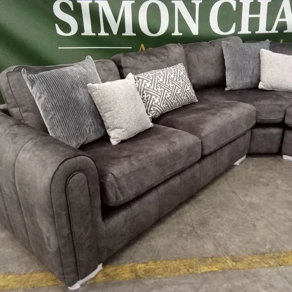 AMARA CORNER GROUP SOFA - CHARCOAL RRP £2849