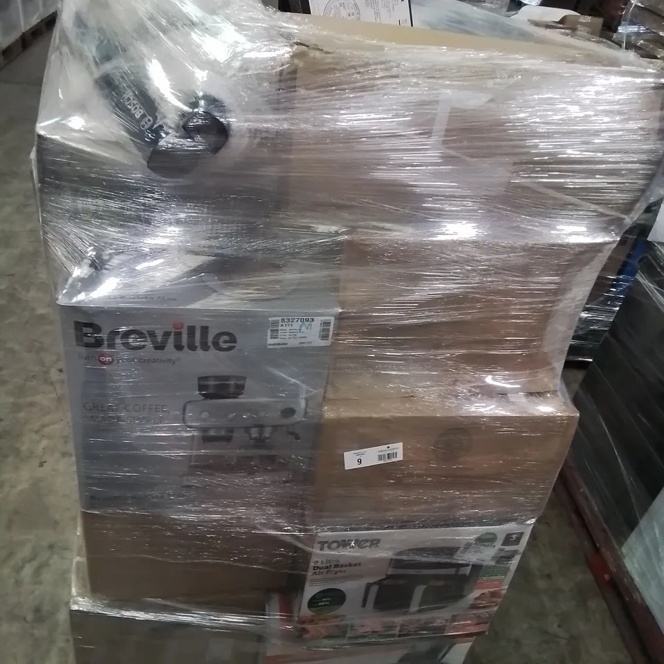 PALLET OF APPROXIMATELY 30 RAW UNTESTED HOUSEHOLD ELECTRICAL TO INCLUDE: