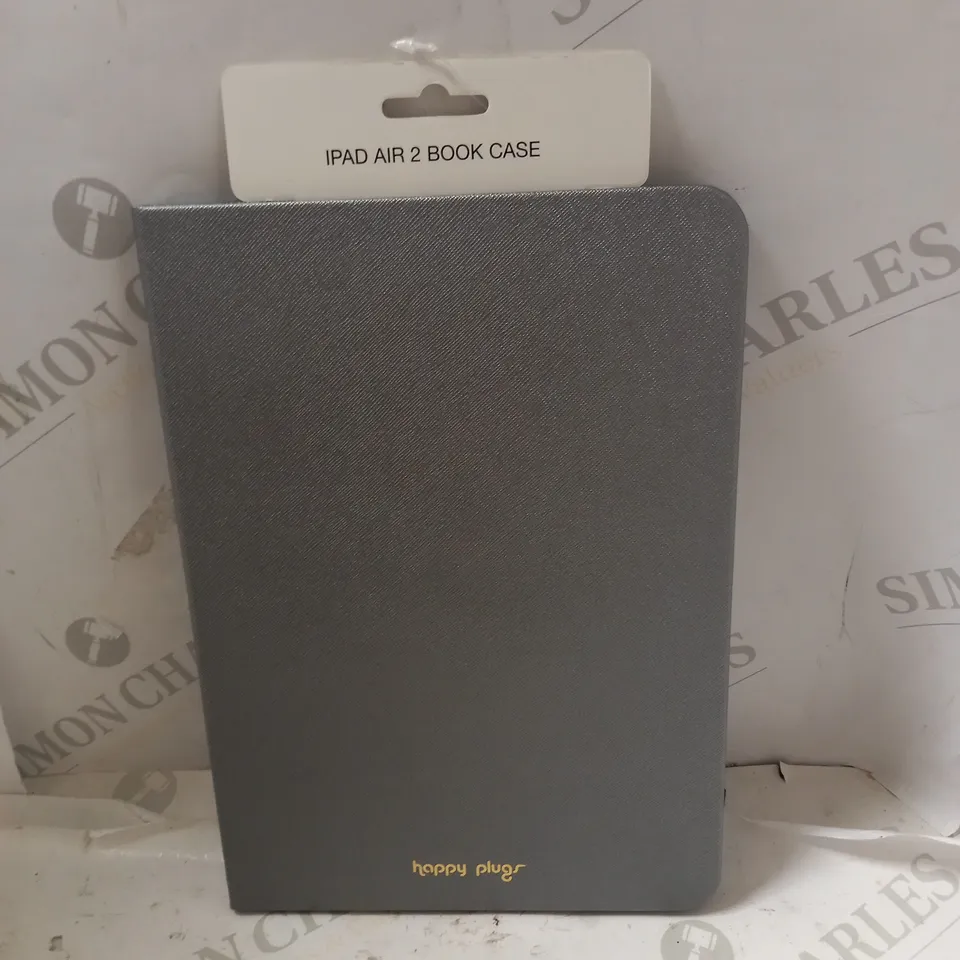 BOX OF APPROX 10 HAPPY PLUGS IPAD AIR 2 BOOK CASES - GREY	