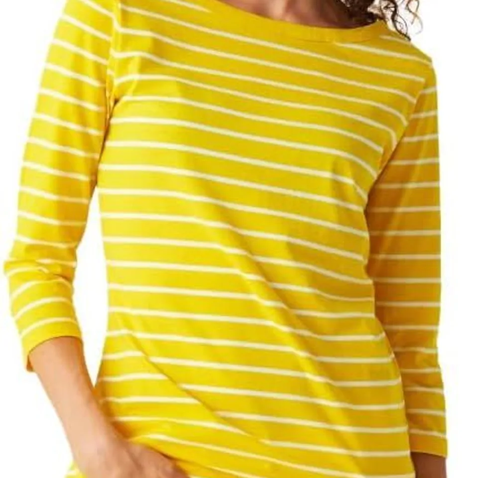 REGATTA WOMEN'S BAYLETTA TEE T-SHIRT CORN YELLOW SIZE 12