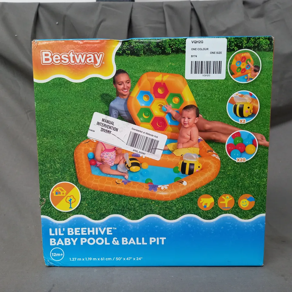 BOXED BESTWAY LIL' BEEHIVE BABY POOL & BALL PIT