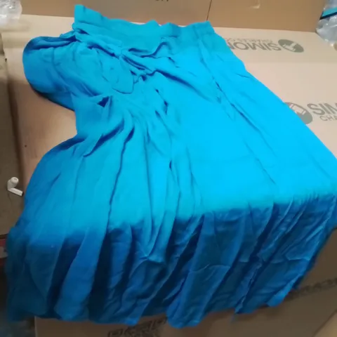 BOXED BRAND NEW APPROXIMATELY 10 JD WILLIAMS WIDE WRAP TROUSERS TURQUOISE SIZE 18