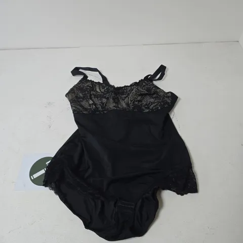 BONPRIX BLACK LACE BODYSUIT, UK 22 (WOMEN'S)