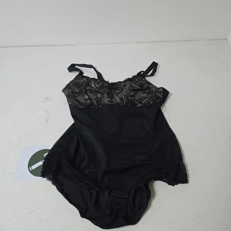 BONPRIX BLACK LACE BODYSUIT, UK 22 (WOMEN'S)