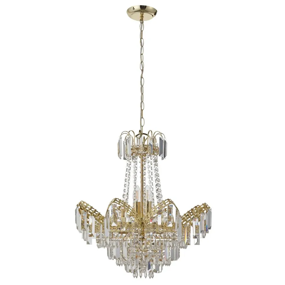 BOXED SLATINGTON 9-LIGHT CRYSTAL CHANDELIER (1 BOX)