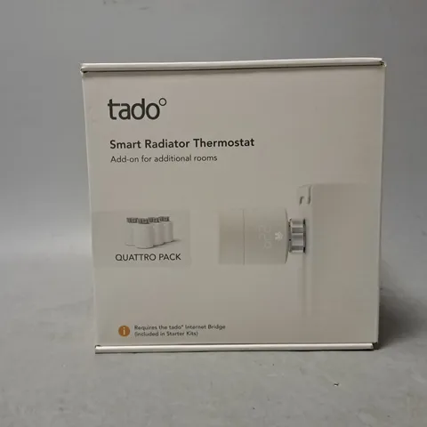 SEALED TADO SMART RADIATOR THERMOSTAT QUATTRO PACK