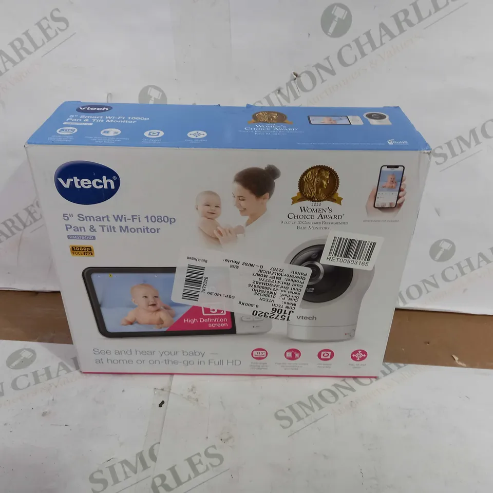 VTECH 5" SMART WI-FI 1080P PAN AND TILT MONITOR 