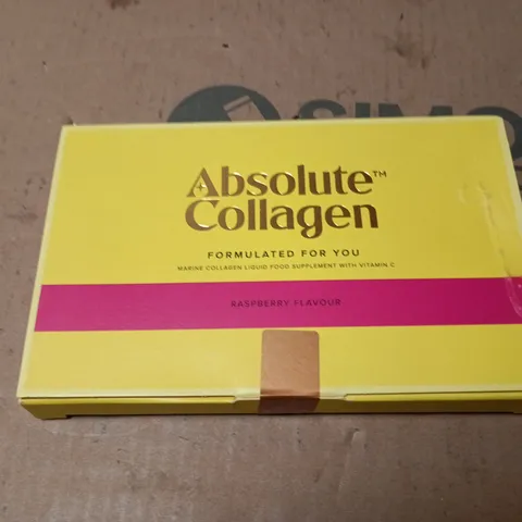 ABSOLUTE COLLAGEN MARINE COLLAGEN LIQUID SUPPLEMENT WITH VITAMIN C – RASPBERRY FLAVOUR, BOXED