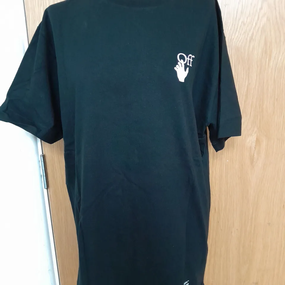 OFF-WHITE CARRAW ARROWS MOTIF T-SHIRT IN BLACK/WHITE - XL