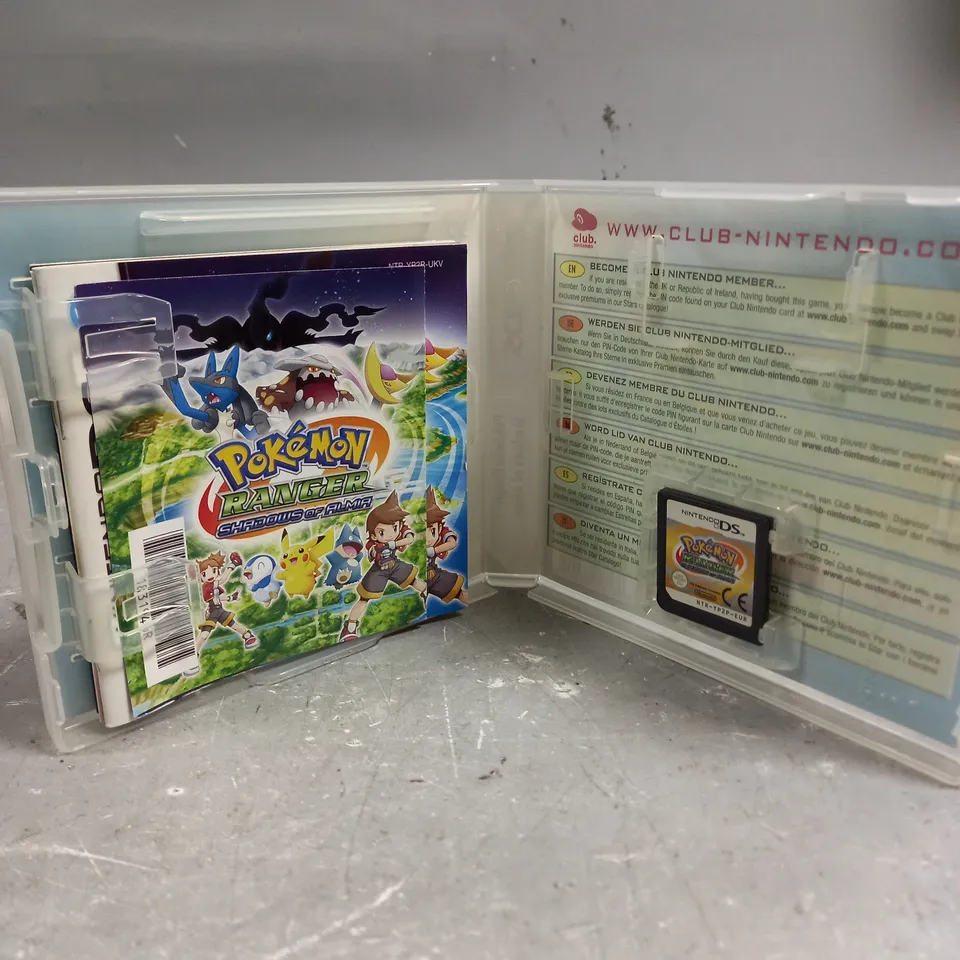 POKEMON RANGER SHADOWS OF ALMIA FOR NINTENDO DS 