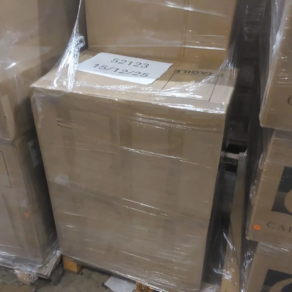 PALLET CONTAINING A LARGE QUANTITY OF ASSORTED BATHROOM FURNITURE PARTS INCLUDING: SAVENA SINGLE DRAWER VANITY BASES