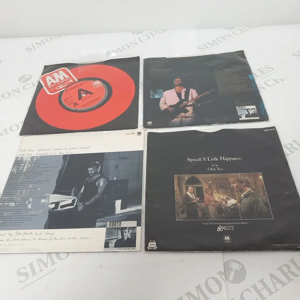 6 X STING VINYL RECORDS. TO INCLUDE THE VERY RARE PROMO NEED YOUR LOVE SO BADLY.