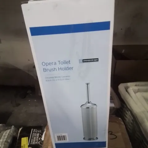 BOXED OPERA FREESTANDING TOILET BRUSH AND HOLDER