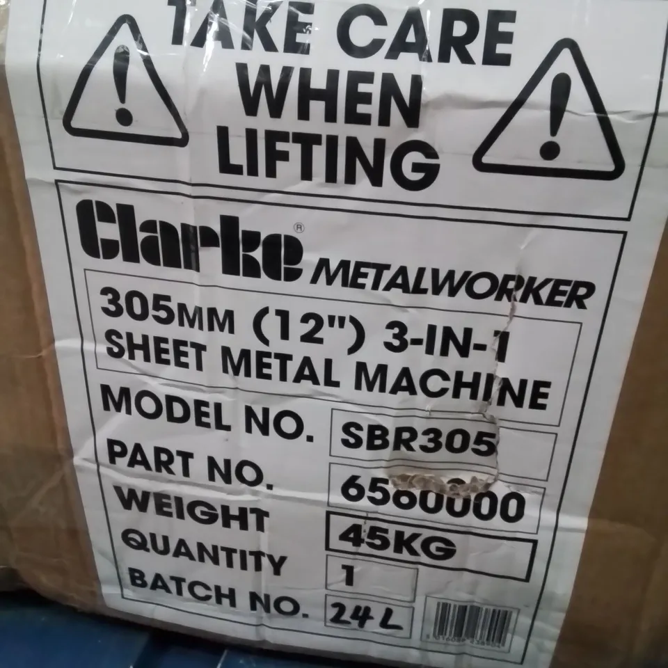 BOXED CLARKE METALWORK 12" 3-IN-1 SHEET METAL MACHINE