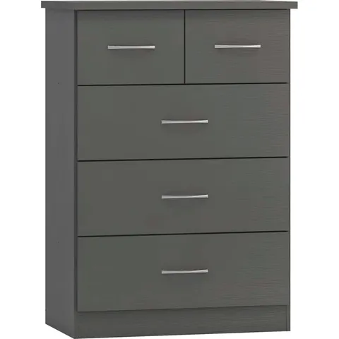 BOXED CASCIO 5 DRAWER CHEST OF DRAWERS 