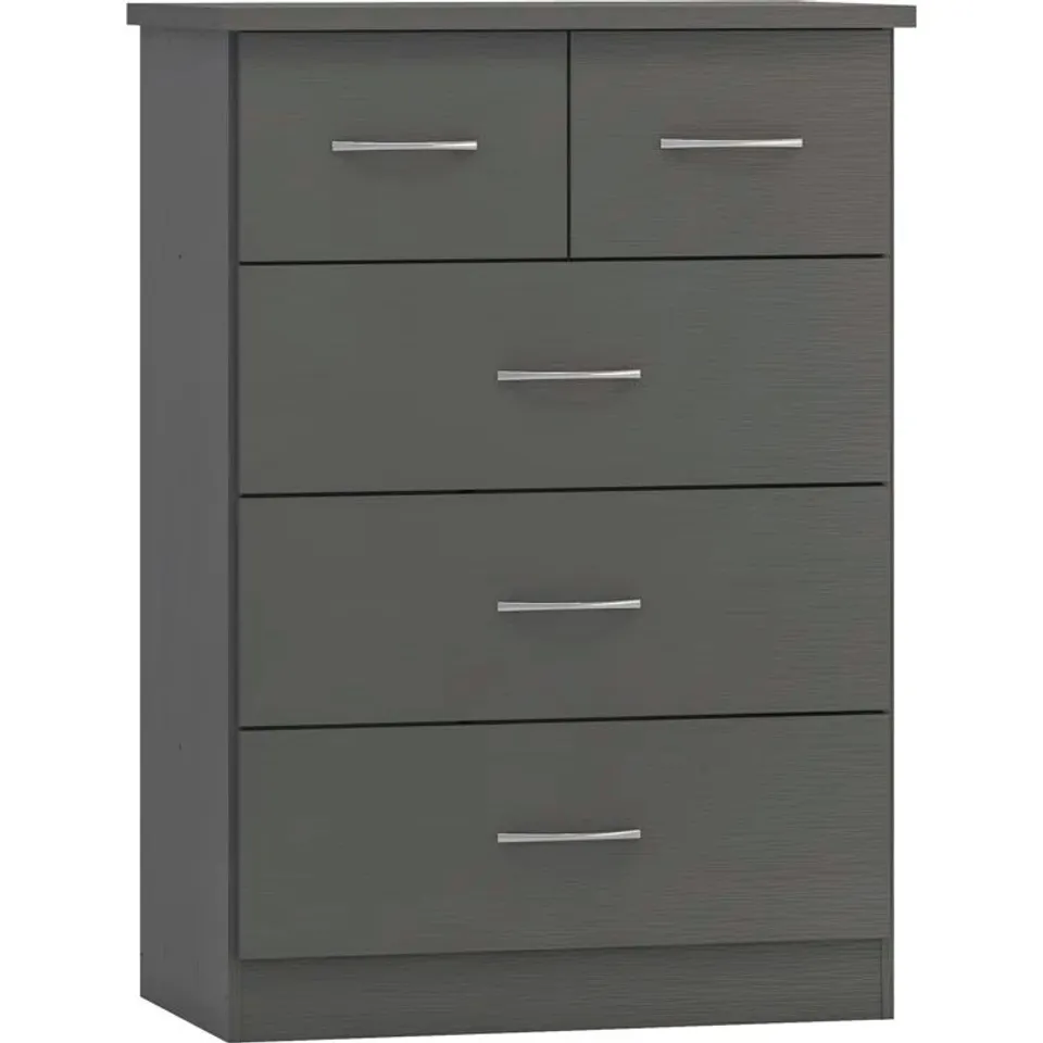 BOXED CASCIO 5 DRAWER CHEST OF DRAWERS 