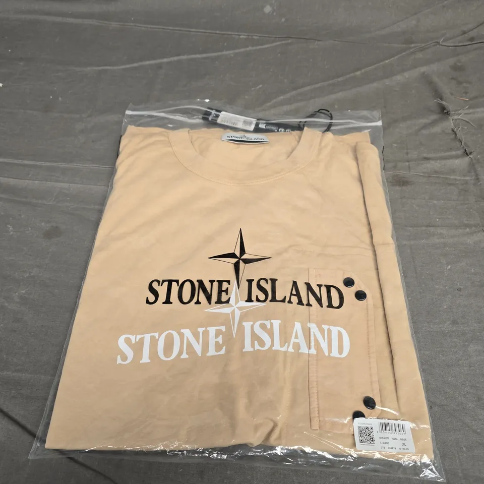 BAGGED STONE ISLAND CASUAL TEE - SIZE XL