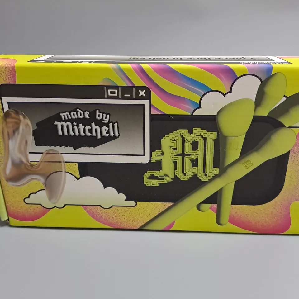 SEALED MADE BY MITCHELL 4-PIECE FACE BRUSH SET