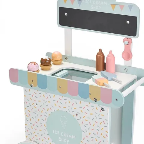 PUSH ALONG WOODEN ICE CREAM CART - COLLECTION ONLY