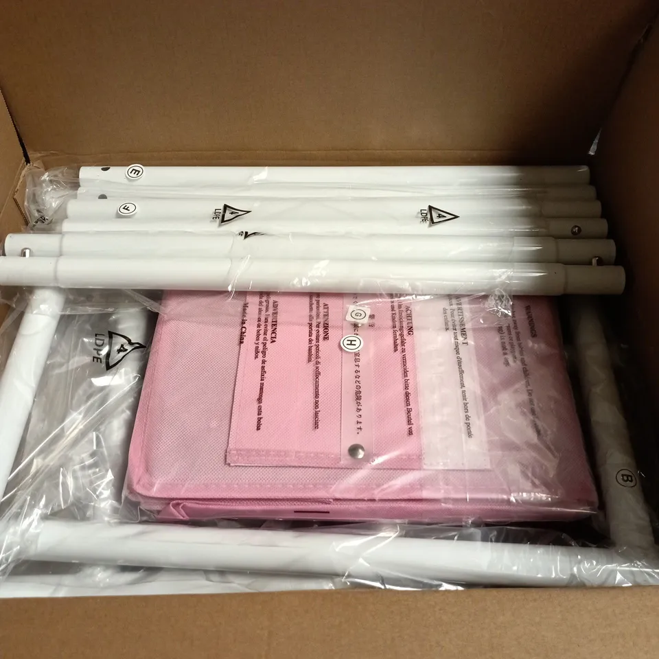 CLOTHING RACK WITH HANGING ORGANISER FOR KIDS 