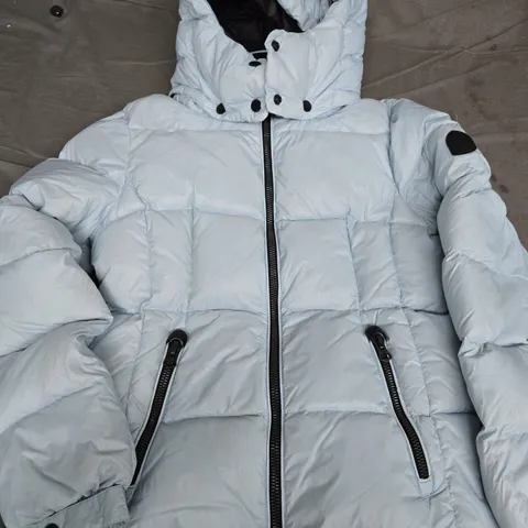 UK12 SUPERDRY DOWN-FILL PUFFER JACKET – LIGHT BLUE (EU40, US8)
