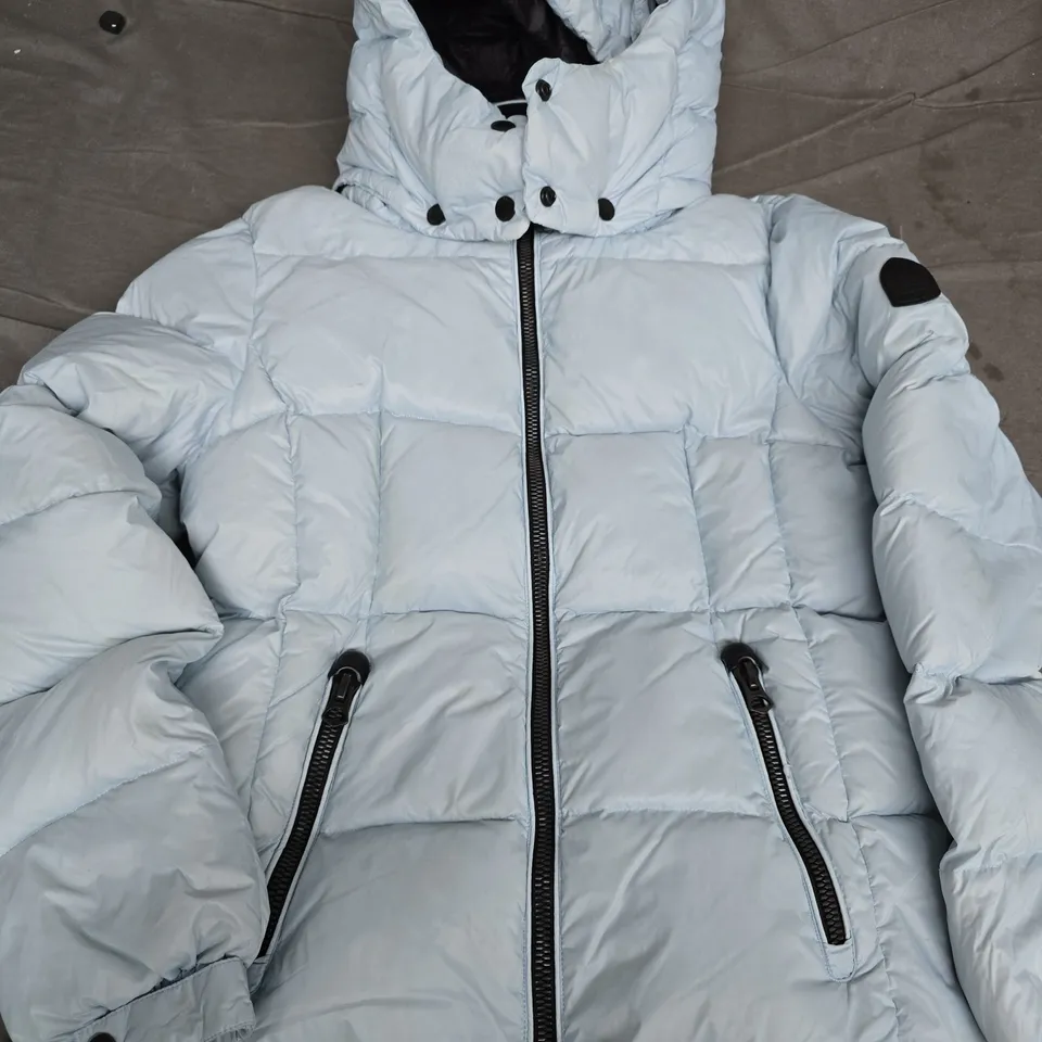UK12 SUPERDRY DOWN-FILL PUFFER JACKET – LIGHT BLUE (EU40, US8)