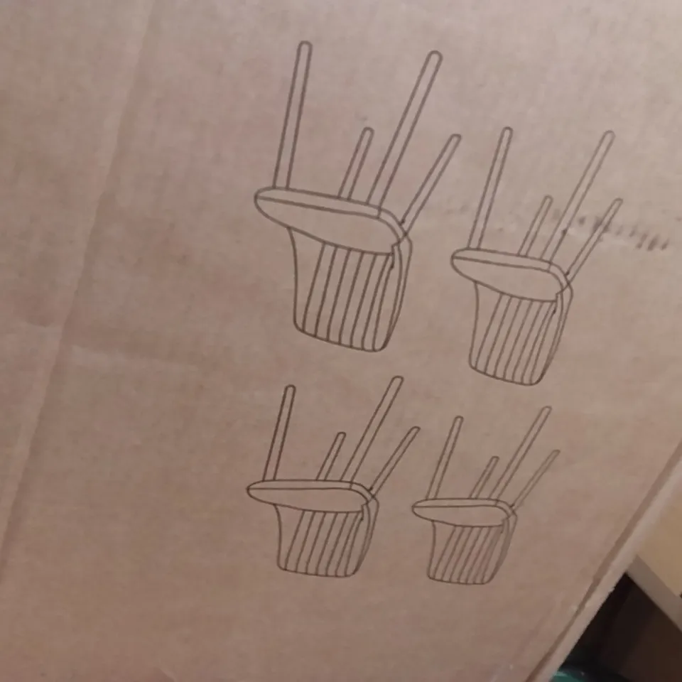 BOXED DINING CHAIRS GREY (1BOX)