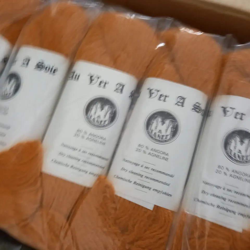 LOT OF APPROXIMATELY 48 4-PACKS OF YARN IN VARIOUS SIZES