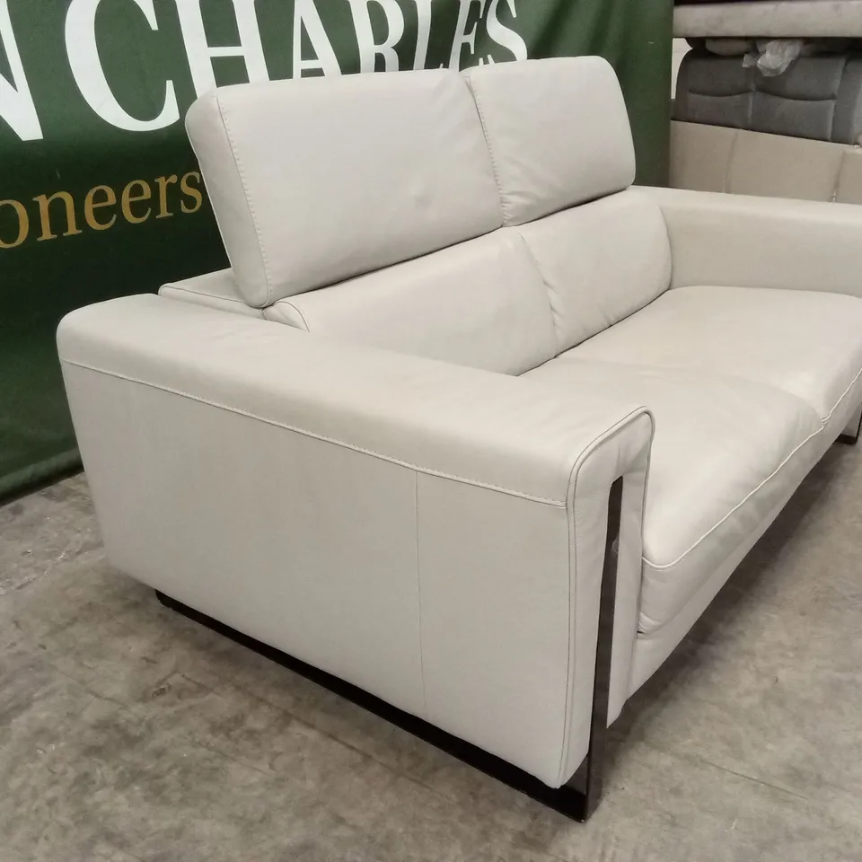 QUALITY DESIGNER ITALIAN MADE ASHLEY 2 SEATER LEATHER MAXI SOFA