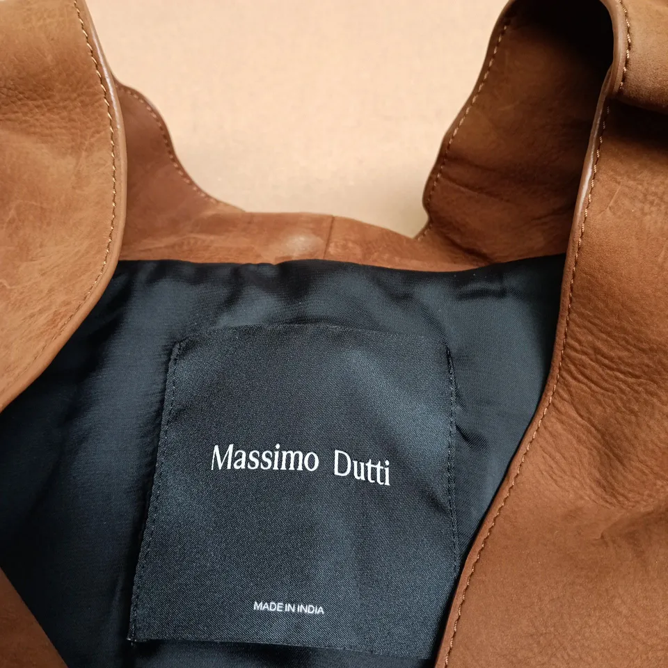 MASSIMO DUTTI BROWN SUEDE BLAZER – SIZE S