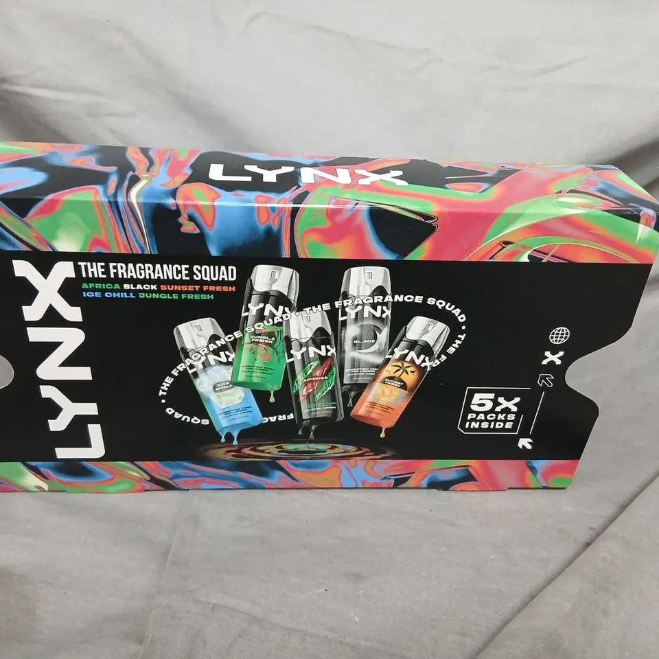 FIVE LYNX THE FRAGRANCE SQUAD GIFT BOX – 5 X MINI BODY SPRAYS