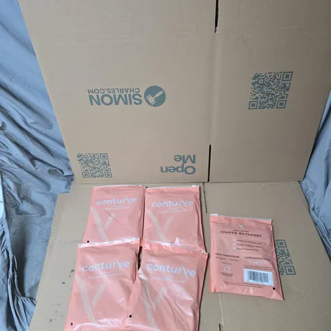 5X CONTURVE HIGH WAISTED SHAPER BODYSHORTS BLACK SIZE M