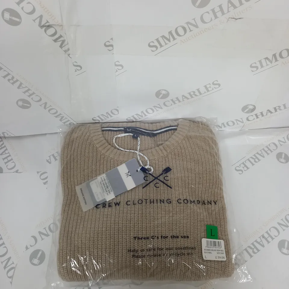 BAGGED CREW CLOTHING COMPANY CREW NECK JUMPER SIZE L