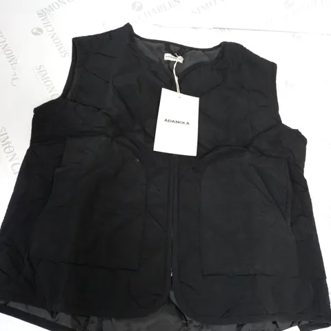 ADANOLA QUILTED NYLON GILET SIZE M