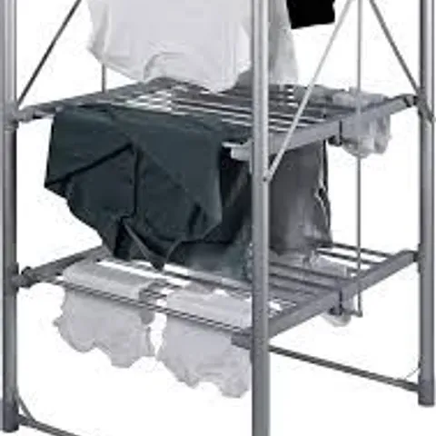 BOXED ABODE 3 TIERED FOLDABLE ELECTRIC AIRER