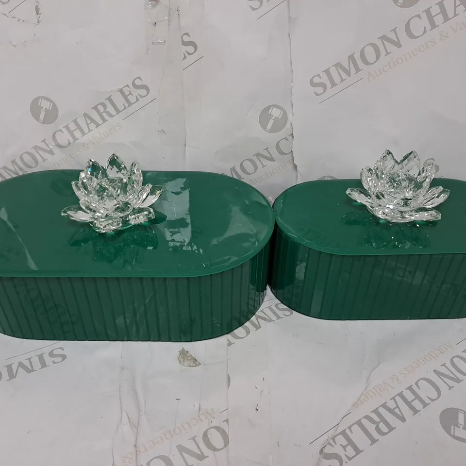 JM BY JULIEN MACONDALD SET OF 2 LOZENGE TRINKET BOXES