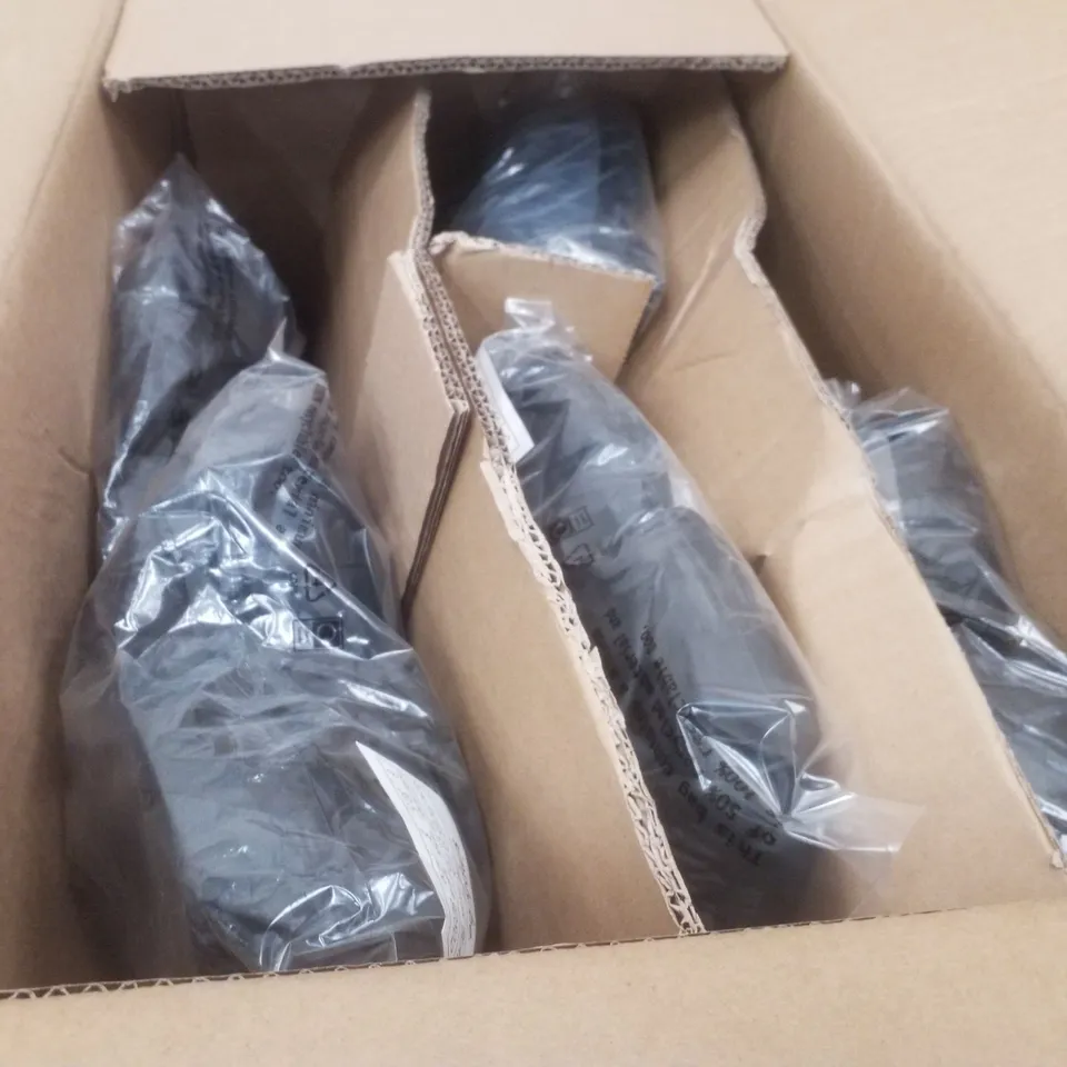 BOX CONTAINING APPROXIMATELY 6 PAIRS OF BRAND NEW SIMPLY BE BLACK PHOEBE EX WIDE SANDALS - SIZE 6