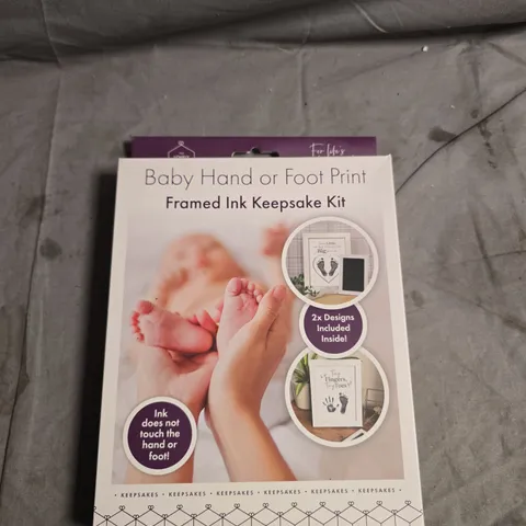 BABY HAND OR FOOT PRINT FRAMED INK KEEPSAKE KIT