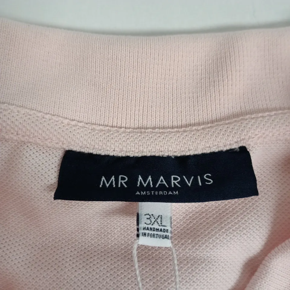 MR MARVIS THE CLASSIC POLO SHIRT – PINK MILKSHAKES, 3XL, MADE IN PORTUGAL
