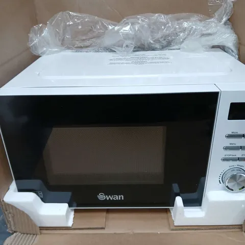 BOXED SWAN 20L 700W DIGITAL MICROWAVE - WHITE 